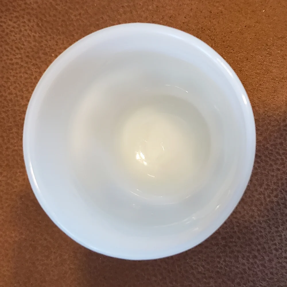 Vintage Georgian milk glass tumbler 8 ounce size Mid-century Modern